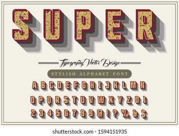 typeface 3d font Abstract modern alphabet and  fonts. happy gold style Typography creative font 