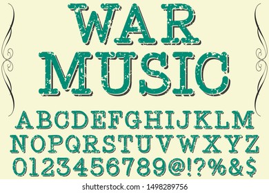 Typeface alphabet Font Script handcrafted handwritten vector label design old style.Shadow Effect.vintage Hand Drawn.Retro Typography.Vector Illustration.
