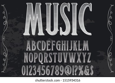Typeface alphabet Font Script handcrafted handwritten vector label design old style.Shadow Effect.vintage Hand Drawn.Retro Typography.Vector Illustration.
