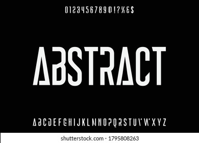 typeface design, alphabet font, black and white style