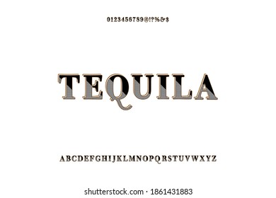 typeface design, alphabet font, black and red  style