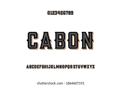 typeface design, alphabet font, black and white style