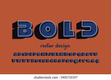 typeface design, alphabet font, blue and white style name barber