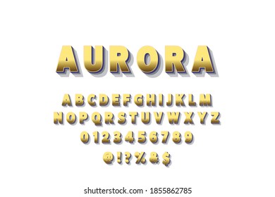diseño de tipo de letra, letra alfabética, estilo dorado y blanco