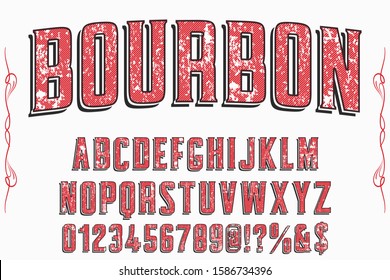 typeface font handcrafted vector club hollywood label design