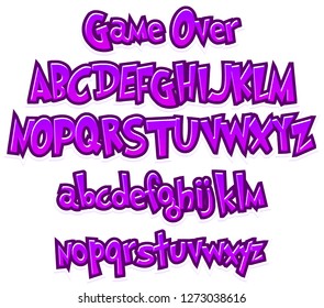 typeface game logo tittle text effect