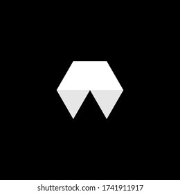 Una tipografía | Plantilla de logotipo de letras moderna | Un logotipo en blanco y negro | Diseño De Logotipo Carta