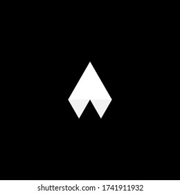 A Typeface | A modern letter logo template | A Black & White Logo | A Letter Logo Design