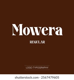 A typeface serif font. Modern font.Vectorial text. Typographic logo