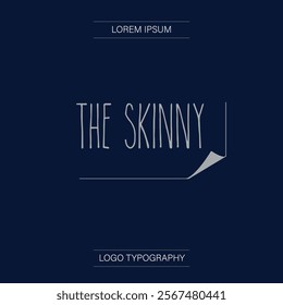 A typeface serif font. Modern font.Vectorial text. Typographic logo. Skin