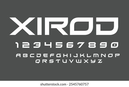 Typeface urban Alphabet Colecciones modernas de fuentes de Vector para tecnología, digital, película, diseño de logotipos. Colecciones de alfabeto