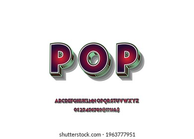 typeface vector, alphabet design, letters and numbers and white style