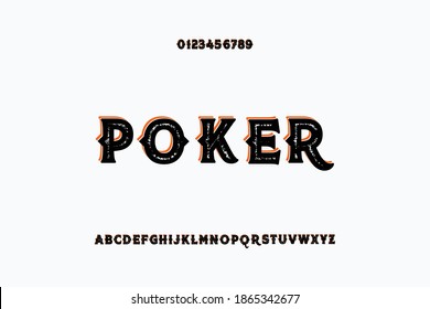 typeface vector design, alphabet font, black and white style