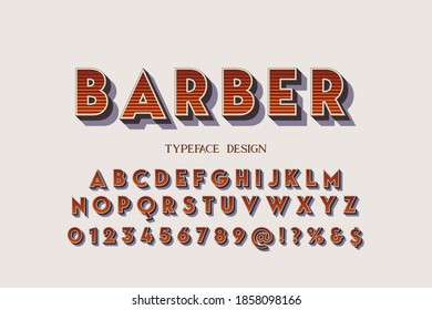 diseño vectorial de tipo, letras clásicas, letra alfabética, fondo de estilo blanco y marrón