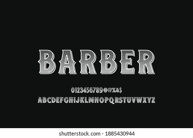 typeface vector design, classic lettering, alphabet font, dark and brown style background