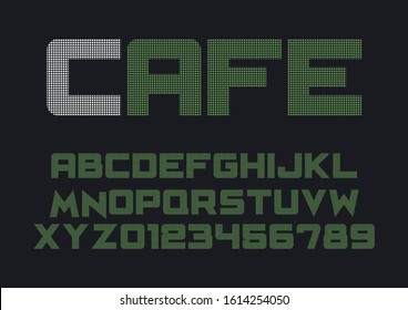 typeface vector font. Abstract  modern alphabet fonts. Typography  design digital music future creative font. vector illustraion font