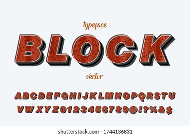 typeface vector, font alphabet, alphabet design gray and orange style background