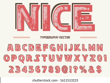 typeface vector. font design. Abstract modern alphabet and  fonts. Typography creative font design. nice old style Vector of stylized. 