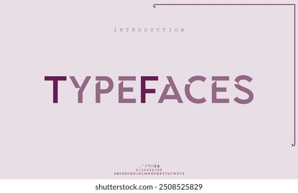 Typefaces Abstract modern urban alphabet fonts.