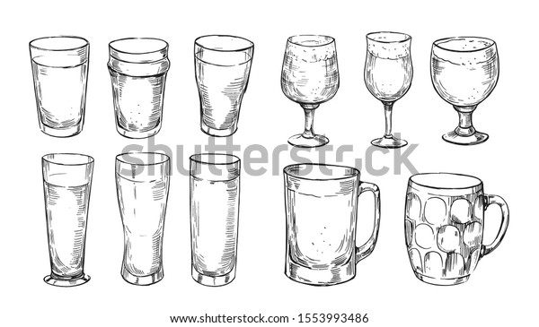 stemmed pilsner beer glasses