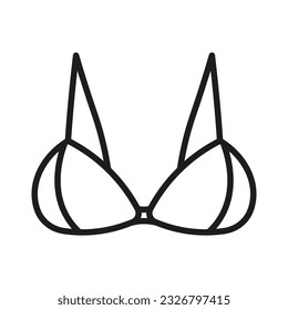 Typen von BH. Die komplette Vektor Dessous. Vektorgrafik.