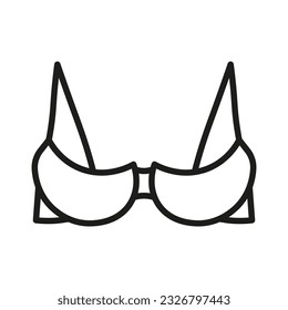 Typen von BH. Die komplette Vektor Dessous. Vektorgrafik.