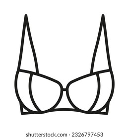 Typen von BH. Die komplette Vektor Dessous. Vektorgrafik.