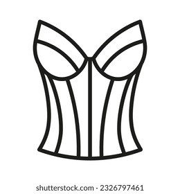 Types of bra. The complete vector lingerie. Vector illustration.