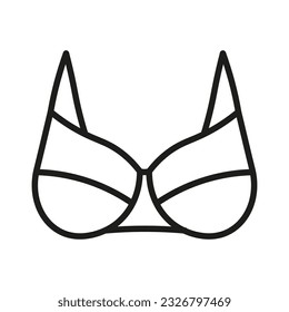Types of bra. The complete vector lingerie. Vector illustration.