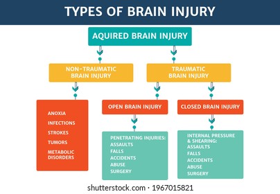 Types of Brain injury chart