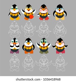 types of emotions of the penguin character