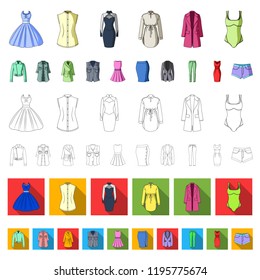 Types of female hairstyles cartoon icons in set collection for design. Appearance of a woman vector symbol stock web illustration.