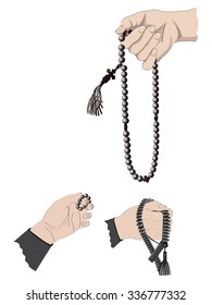 Types of hands Christian rosary