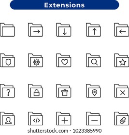 Types icons set with mpeg4, file, data and other svg elements. Isolated vector illustration types icons.