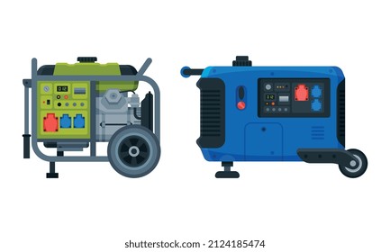 Tipos de conjuntos de vectores de generación de energía eléctrica industrial