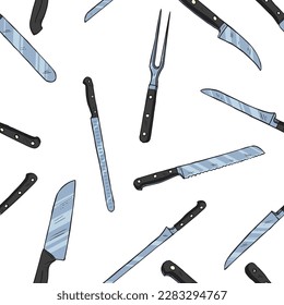 Types of knives used in the kitchen or restaurants