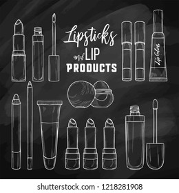 Types of lipsticks and lip glosses