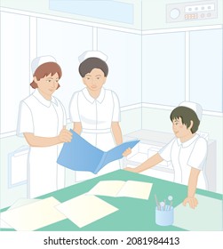 Types of Medical and Hospital Drawing Vectors