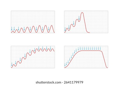 Types of Muscle Response Science Design. Vector Illustration.	