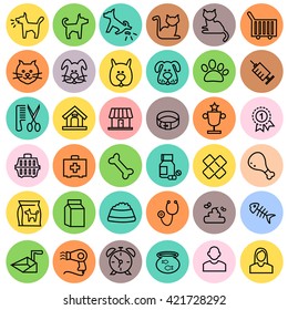 Types of pets icons