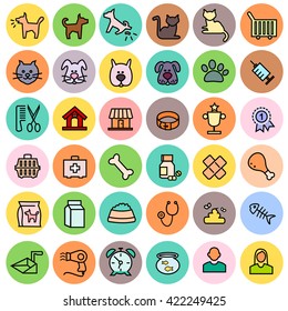 Types of pets icons