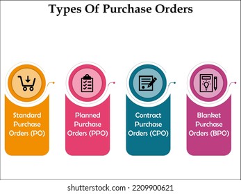 Types Of Purchase Orders In An Infographic Template