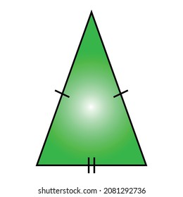 Types Of Triangle In Mathematics. Isosceles Triangle