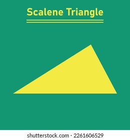 Types of triangle in mathematics. Scalene triangle.
