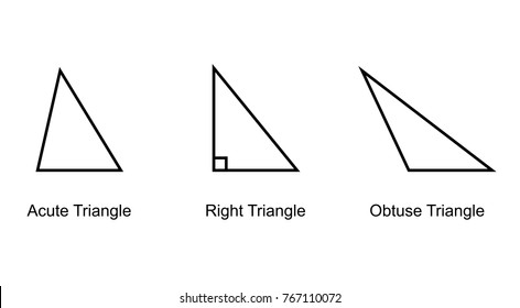 Types Triangles On White Background Vector Stock Vector (Royalty Free ...