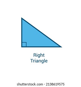 Types Of Triangles. Right Angle Triangle In Mathematics