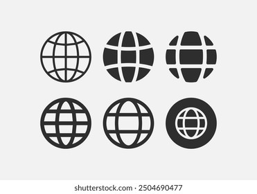 Types of web icon collections symbol vector illustration