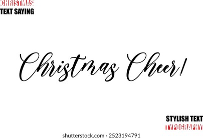 Texto Cursivo Typescript Natal Citação Natal Cheer!