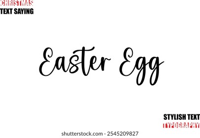 Typescript Cursive Text Christmas Quote Easter Egg