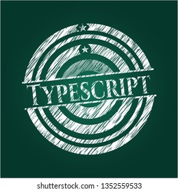 Typescript written on a chalkboard